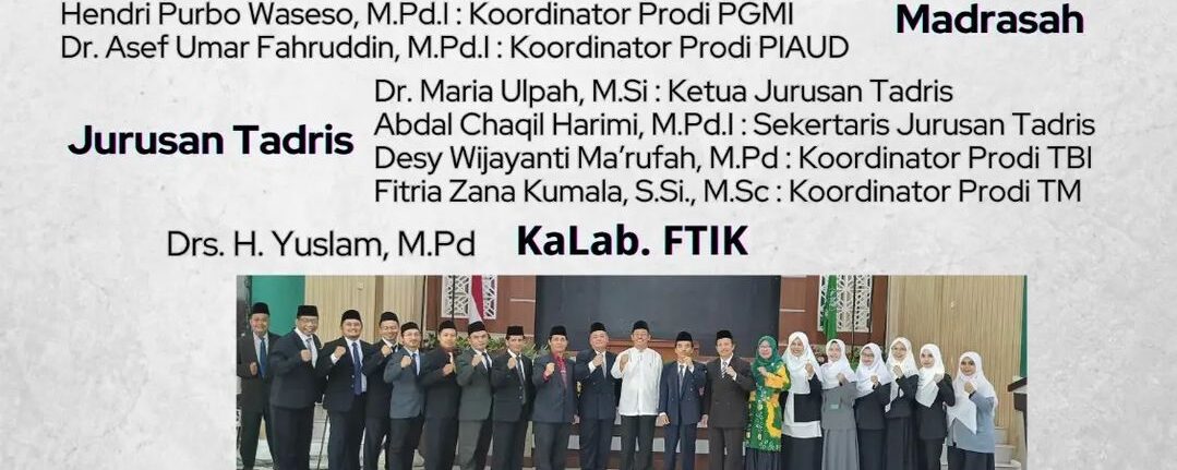 Pelantikan Pejabat Akademik FTIK UIN Saizu Purwokerto Periode 2023-2027