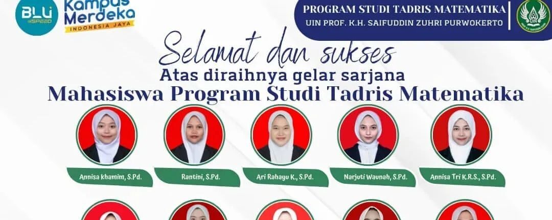 Wisuda Periode Februari 2024 digelar, 25 Mahasiswa Program Studi Tadris Matematika UIN Saizu Purwokerto diwisuda